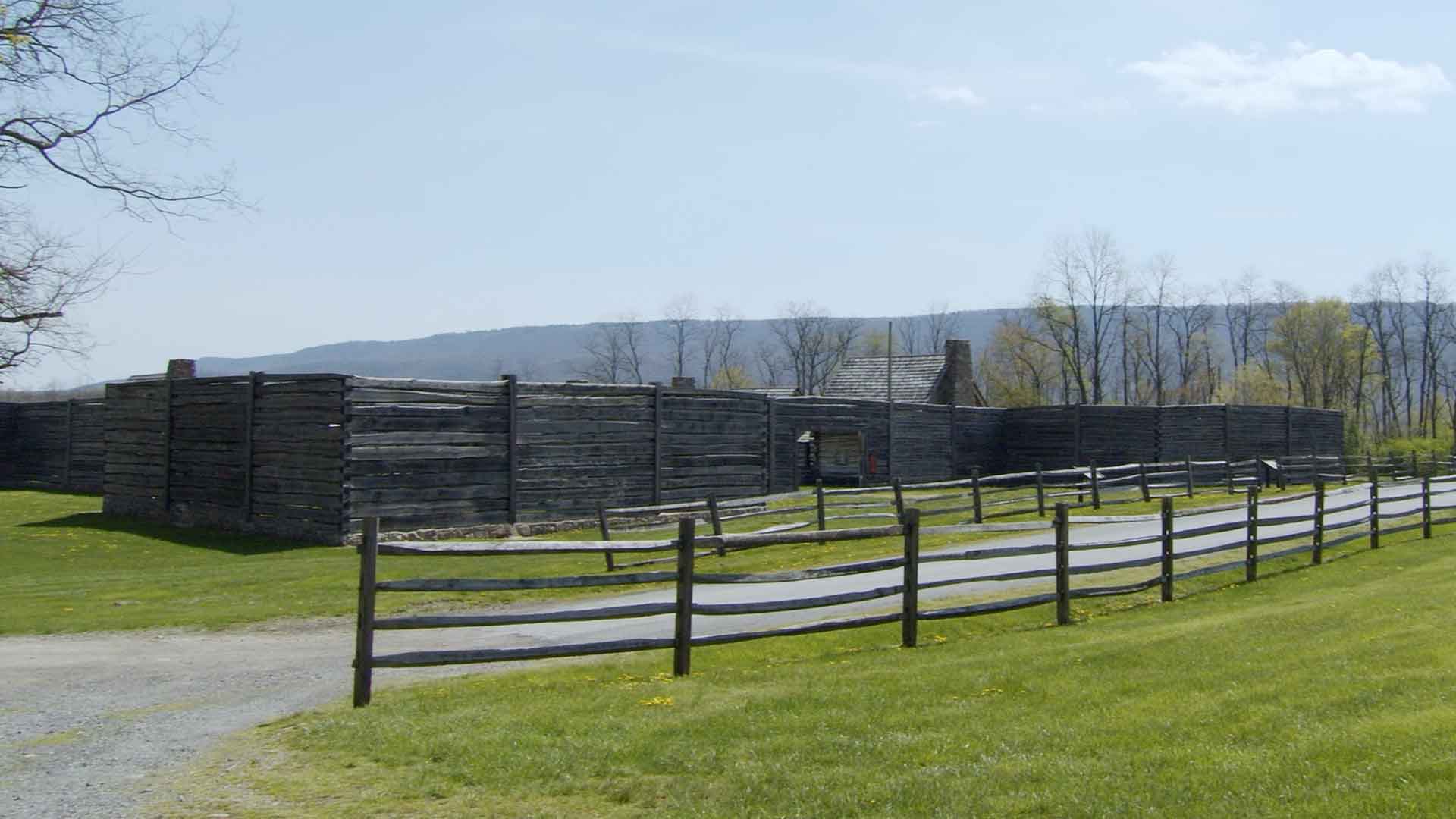 view of outside Fort Roberdeau